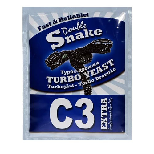 Турбо дріжджі для цукру Double Snake C3 Extra – до 7 кг цукру – Дабл Снейк