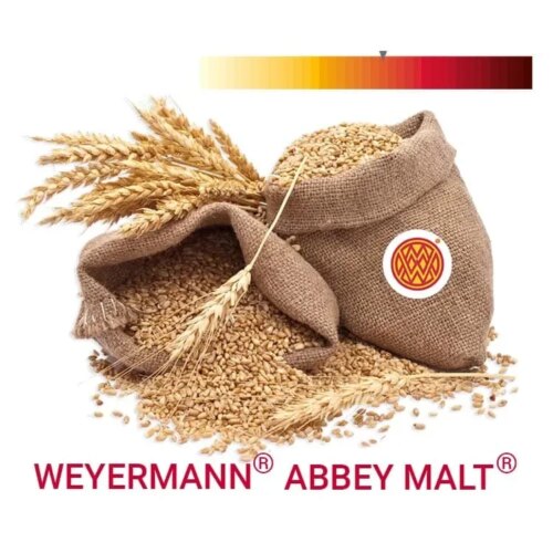 Солод ячмінний ABBEY MALT – абатський 1кг – Weyermann Німеччина – солод для бельгійського пива